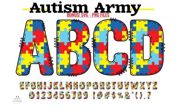 Autism Army: A Color Font for Bold Digital Branding