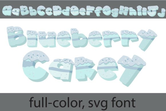Blueberry Cakey: A Sweet Display Typeface for Handmade Goods