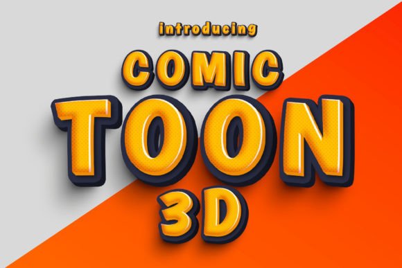 Comic Toon 3D: The Playful Typeface for Handmade Product Branding