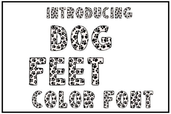 Dog Feet: A Playful Color Font for Dog-Lover Branding