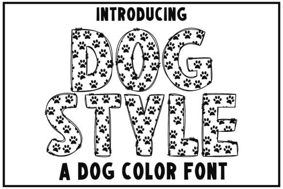 Dog Style: A Sweet Color Font for Playful Brand Identity