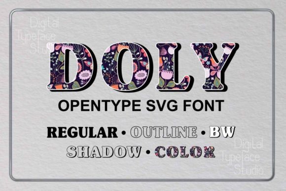 Doly: The Versatile Color Font for Cohesive Small Business Branding