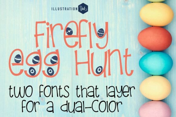 Firefly Egg Hunt: A Whimsical Display Typeface for Seasonal Crafters