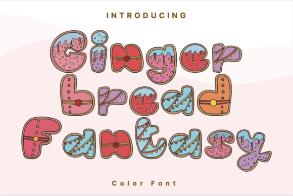 Gingerbread Fantasy: The Whimsical Color Font for Distinctive Branding