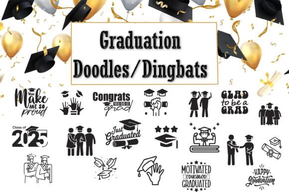 Graduation Doodles: A Creative Font for Engaging Visual Campaigns