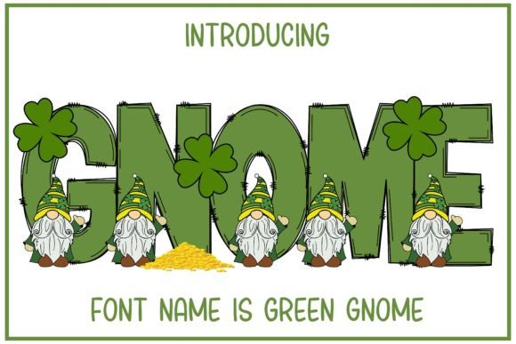 Green Gnome: A Playful Color Font for Festive Campaigns