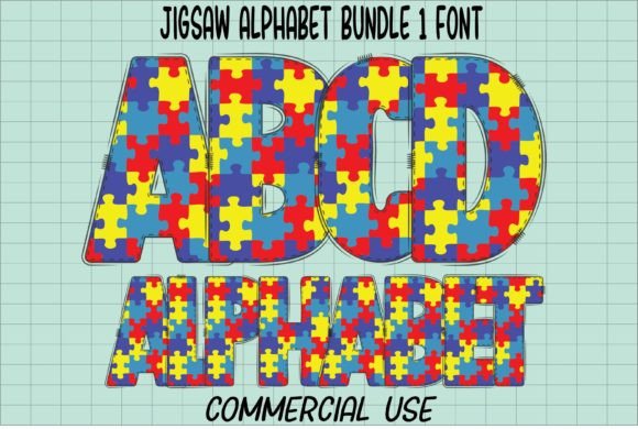 Jigsaw Alphabet: A Playful Typeface for Distinctive Brand Identity