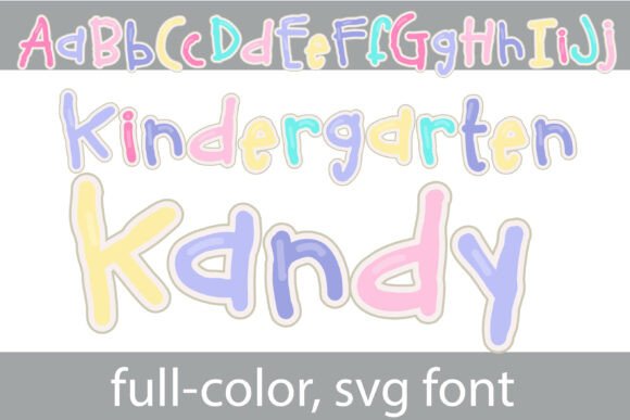 Kindergarten Kandy: A Playful Color Font for Bright Brand Identities