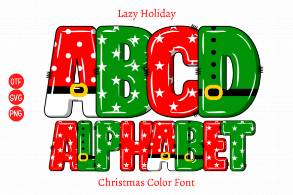 Lazy Holiday: A Color Font for Festive Web Design