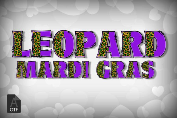 Leopard Mardi Gras: A Festive Color Typeface for Bold Digital Branding