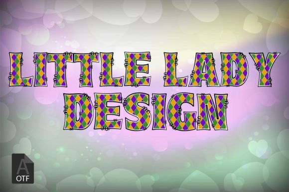 Mardi Gras Plaid: A Creative Color Font for Bold Brand Identity