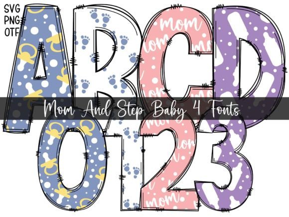 Mom and Step Baby: A Creative Color Font for Bold Campaign Headlines