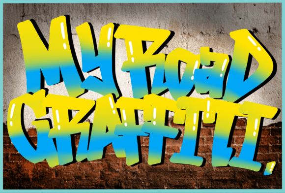My Road Graffiti: A Bold Display Font for Street-Inspired Branding
