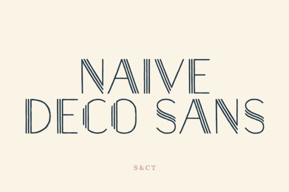 Naive Deco Sans: A Whimsical Typeface for Authentic Brand Identity