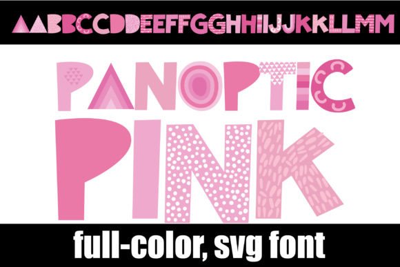Panoptic Pink: A Creative Color Font for Bold Brand Identity