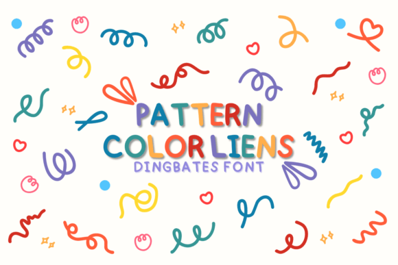 Pattern Color Lines: A Playful Dingbat Font for Vibrant Web Design