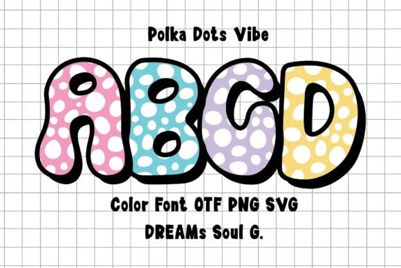 Polkadotsvibeviolet: A Cheerful Display Typeface for Modern Editorial Design