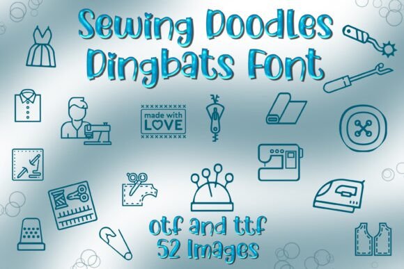 Sewing Doodles: A Playful Dingbat Typeface for Creative Web Design