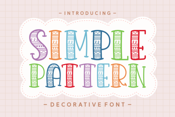 Simple Pattern: A Playful Decorative Typeface for Modern Web Design
