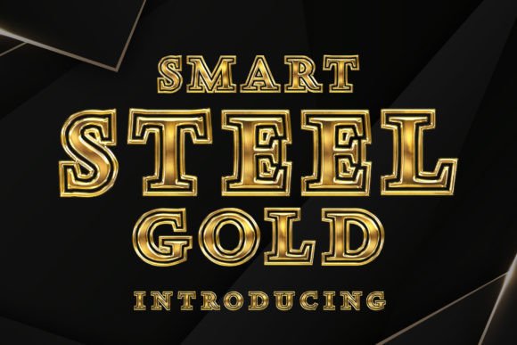 Smart Steel Gold: The Bold Typeface for a Premium Brand Identity