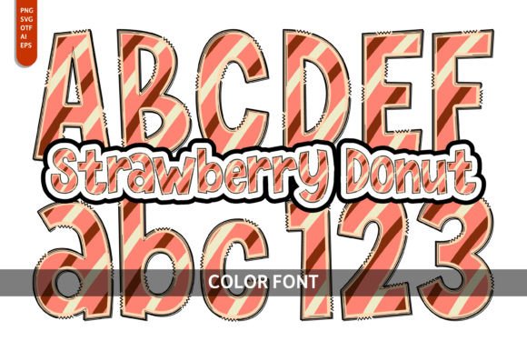 Strawberry Donut Typeface: A Sweet Addition to Your Craft Designs