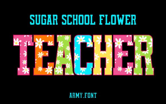 Sugar School Flower: The Creative Font for Bold Brand Identity