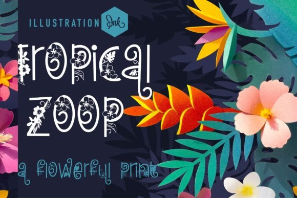 Tropical Zoop: The Creative Font for Vibrant Social Media Graphics