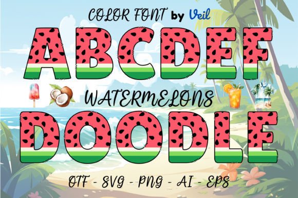 Watermelons: The Refreshing Color Font for Summer Campaigns