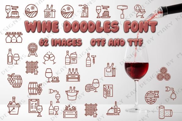 Wine Doodles: A Creative Font for Boutique Branding