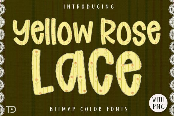 Yellow Rose Lace: Elevating Editorial Design with Shabby Chic Typography